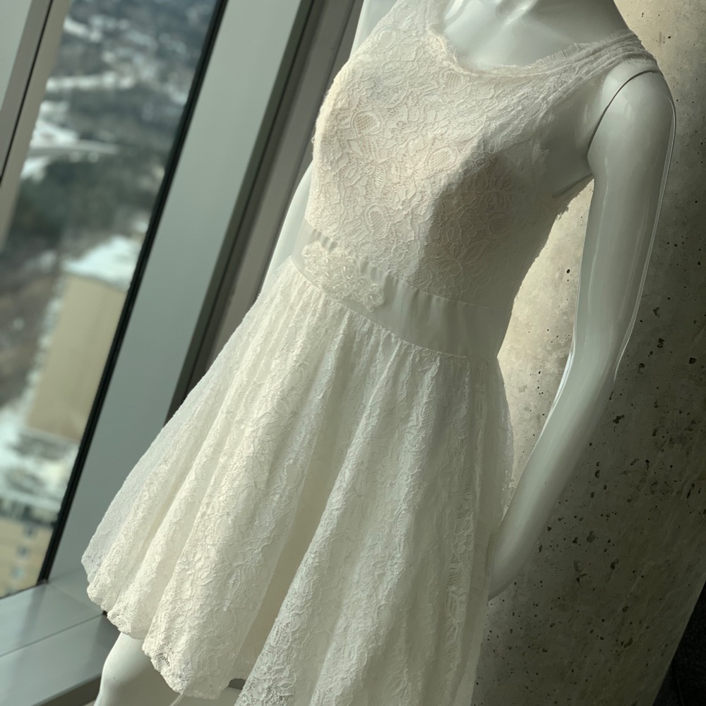 Aspeed Lace White Dress Size M - Worn only once